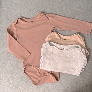 Boys long sleeve onesies